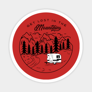 Get Lost In The Mountains Magnet